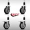 Service Caster 5'' SS Black Poly Swivel 1-1/2'' Expanding Stem Caster Set 2 Total Lock Brakes, 4PK SCC-SSEXTTL20S514-PPUB-BLK-2-S-2-112 - alternate 5